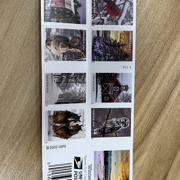 USPS "Winter Scenic Eternal" stamp festival celebration (10 volumes-200 stamps) - Picture 3 of 3